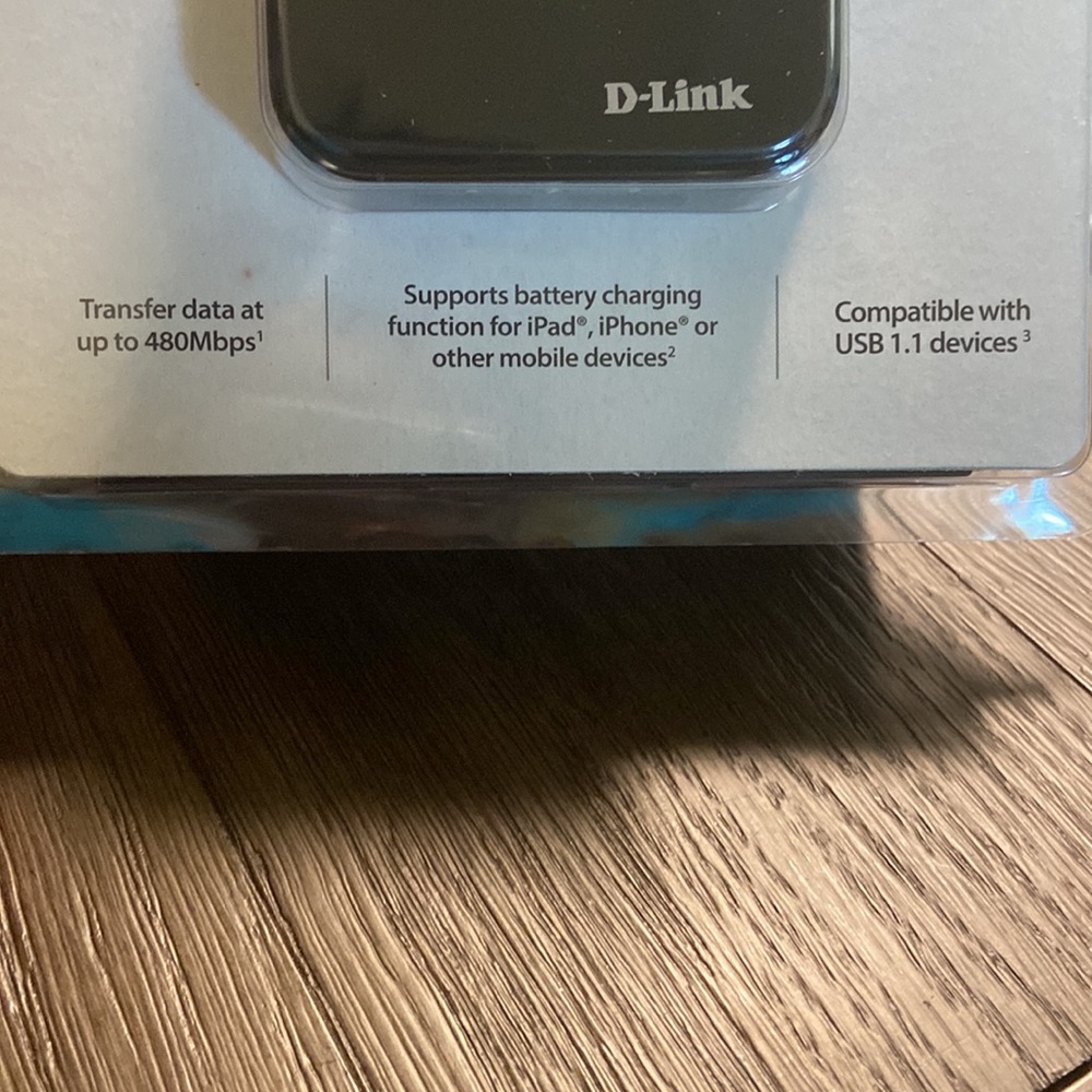NWOT D-Link USB 2.0 Hub Black - Picture 9 of 9